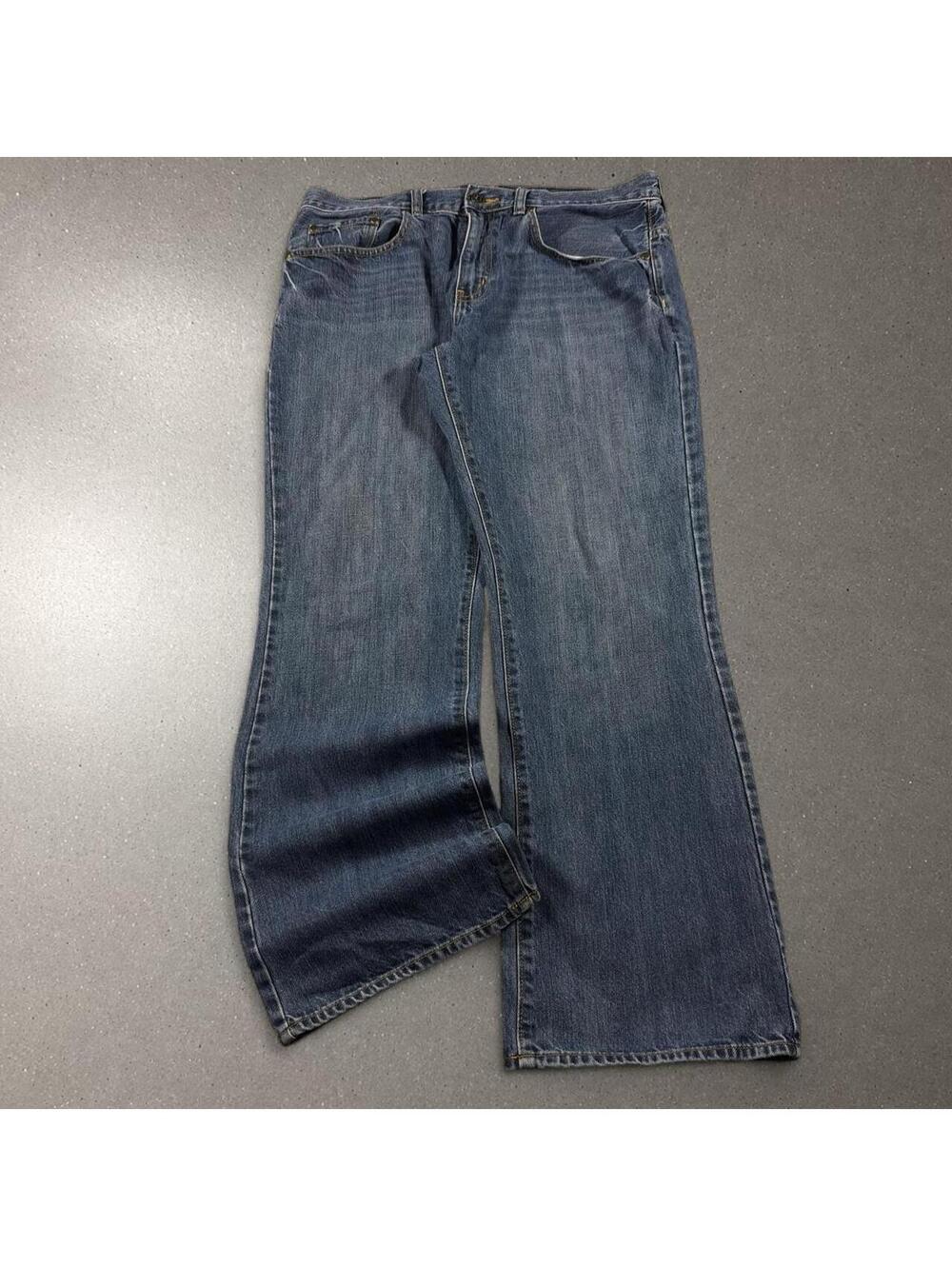 Y2K grunge skater urban pipeline relaxed bootcut jeans - fits 33x28.5!